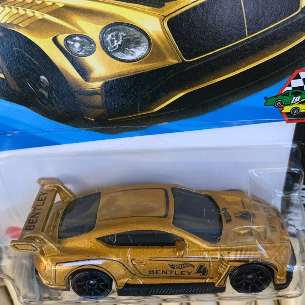 2018 Gold Bentley Continental GT3 Racing Race Car Hot Wheels 🆕 Hotwheels 2025